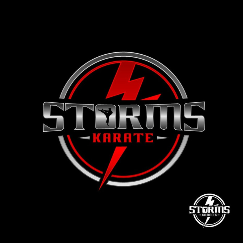 堅固和堅韌的重金屬logo設(shè)計-空手道工作室logo設(shè)計