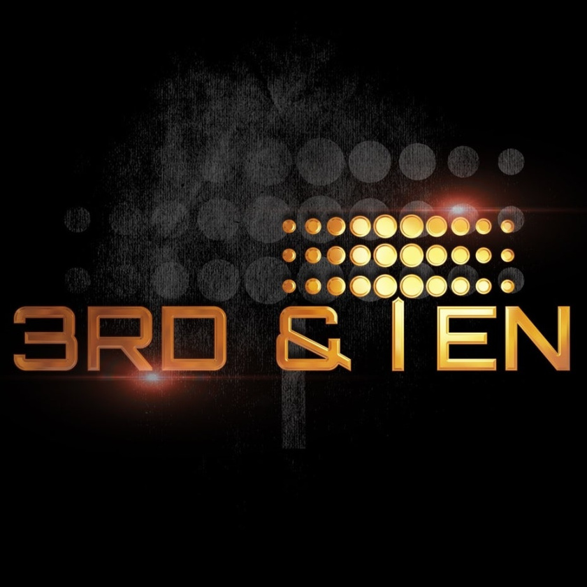 黃金和銀logo設(shè)計-3RD＆TEN標(biāo)志設(shè)計