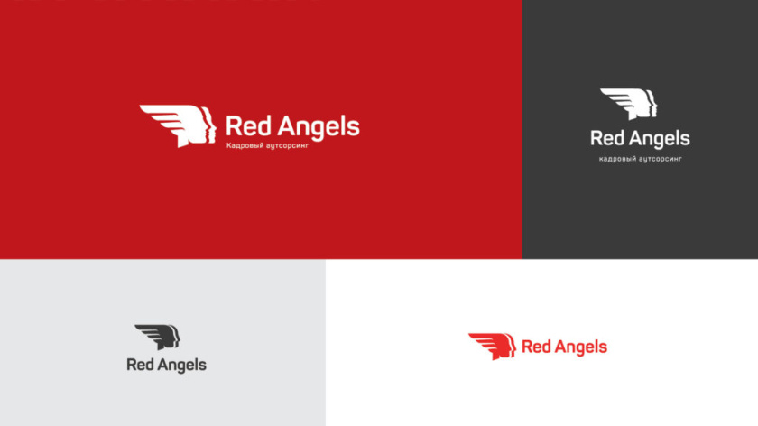 Red Angels 紅色天使農(nóng)業(yè)公司logo設(shè)計-人臉logo