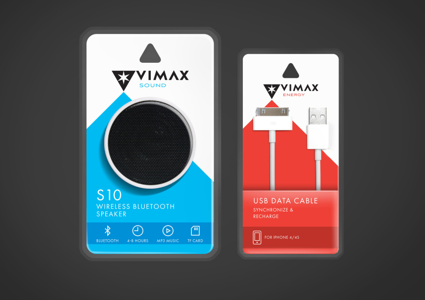 個(gè)人IT消費(fèi)品包裝-手機(jī)移動(dòng)配件包裝設(shè)計(jì)-Vimax一種帶來(lái)最大效果的清新風(fēng)格包裝設(shè)計(jì)