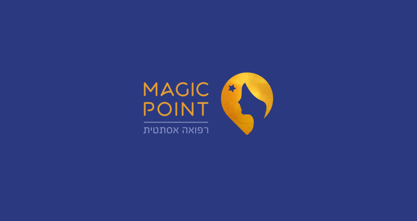 Magic Point 醫(yī)學美容整形醫(yī)院品牌logo設計概念-女人遇到奇跡的地方