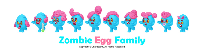 僵尸蛋家族人物設(shè)計(jì)，雞蛋P吉祥物設(shè)計(jì)
