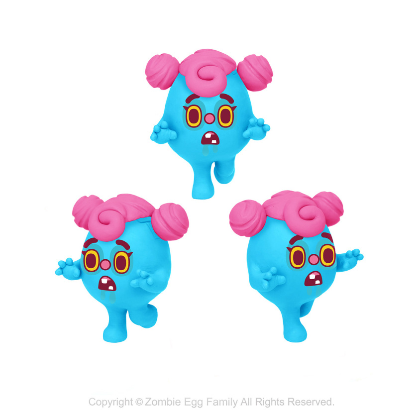 僵尸蛋家族人物設(shè)計(jì)，雞蛋3D吉祥物設(shè)計(jì)