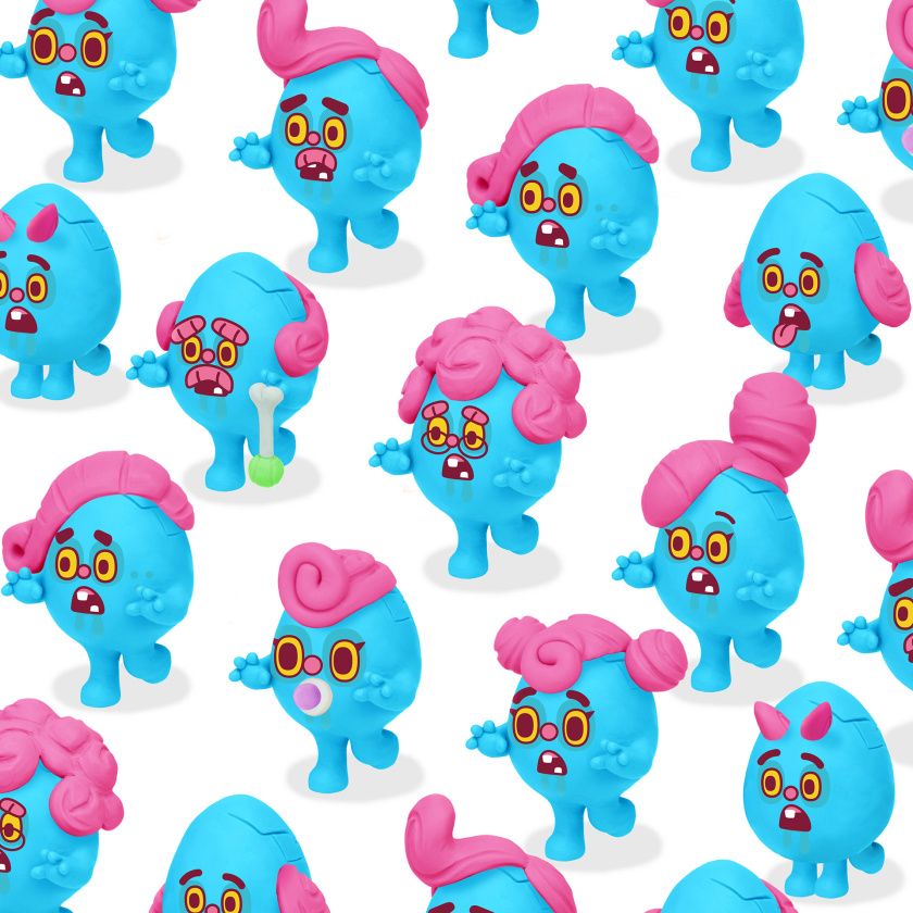 僵尸蛋家族人物設(shè)計(jì)，雞蛋P吉祥物設(shè)計(jì)