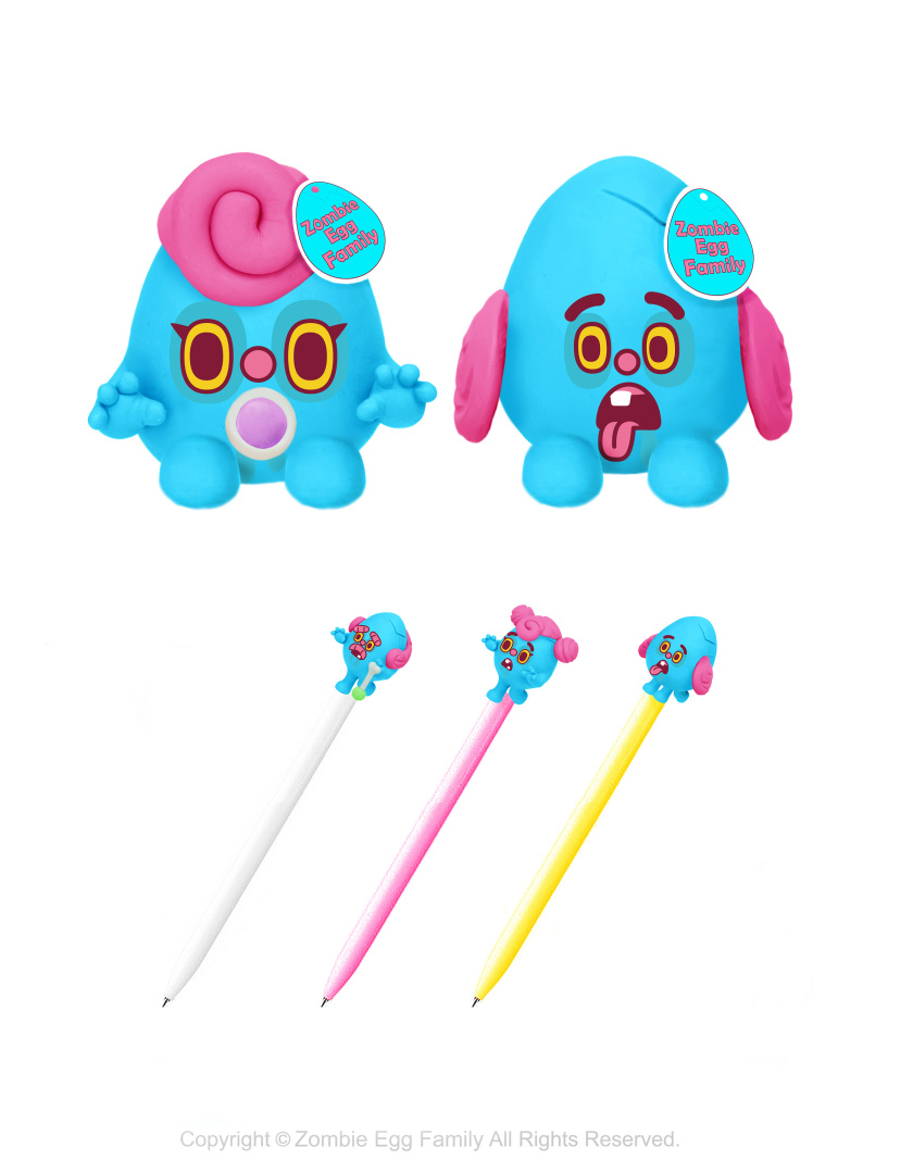 僵尸蛋家族雞蛋3D人物吉祥物設(shè)計(jì)-延伸物品應(yīng)用設(shè)計(jì)