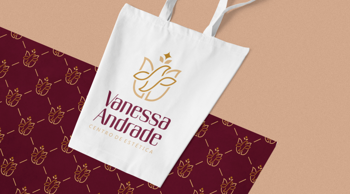 Vanessa Andrade 醫(yī)療美容機構(gòu)（醫(yī)美）品牌logo設(shè)計vi設(shè)計，花朵+蜂鳥