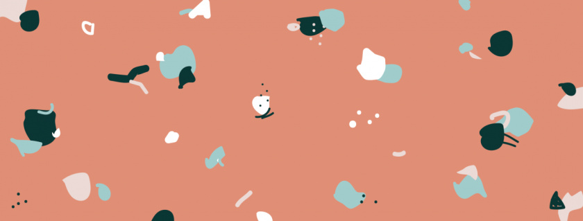 Kaya 有機(jī)護(hù)膚品包裝設(shè)計(jì)，很藝術(shù)的水磨石圖案