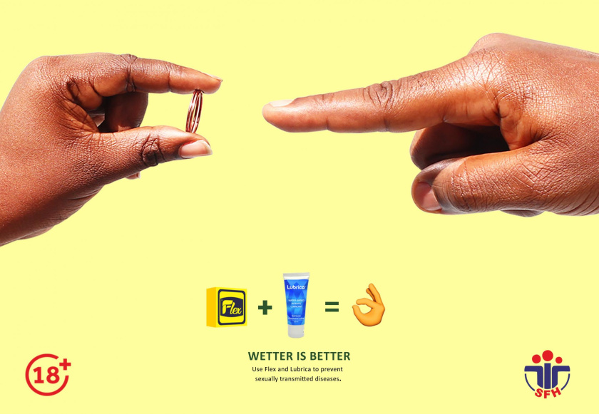 Flex避孕套安全套平面廣告創(chuàng)意設(shè)計(jì)，更好的水性性潤(rùn)滑劑