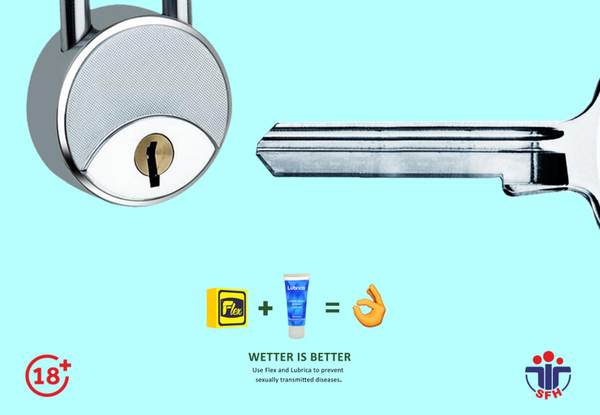Flex避孕套安全套平面廣告創(chuàng)意設(shè)計(jì)，更好的水性性潤(rùn)滑劑