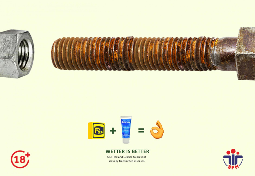 Flex避孕套安全套平面廣告創(chuàng)意設(shè)計(jì)，更好的水性性潤(rùn)滑劑