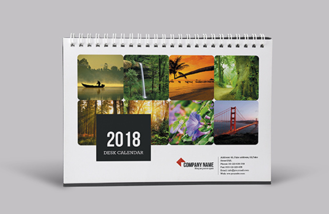 優(yōu)美景色Calendar臺(tái)歷月歷設(shè)計(jì)