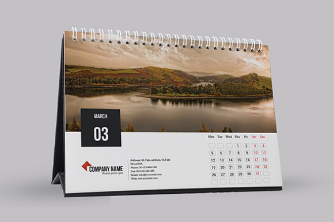 優(yōu)美景色Calendar臺(tái)歷月歷設(shè)計(jì)