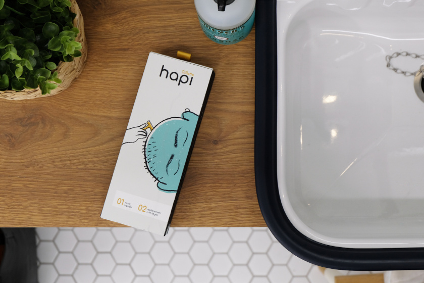 Hapi 剃須刀剃須膏套裝包裝設(shè)計“嘻哈插畫”風(fēng)格