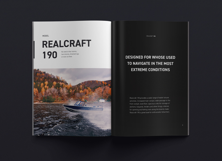 Realcraft 摩托艇宣傳畫冊設計產(chǎn)品型錄設計