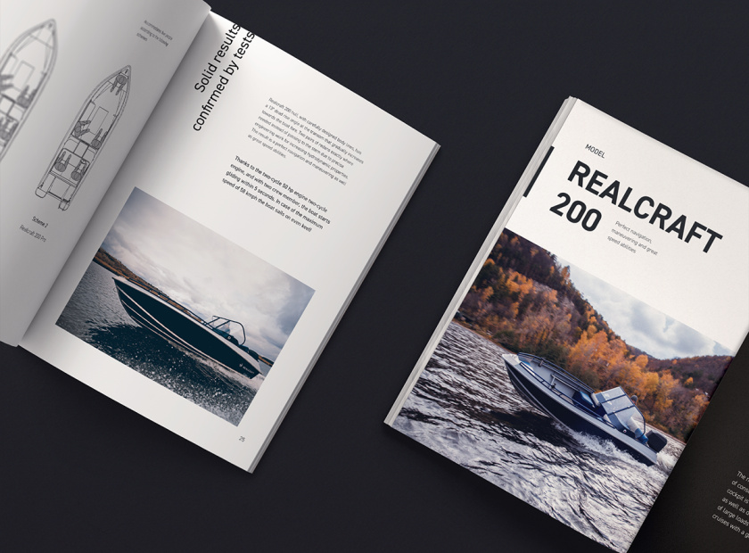 Realcraft 摩托艇宣傳畫冊設計產(chǎn)品型錄設計