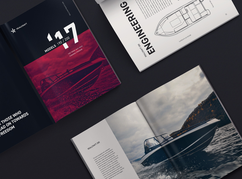Realcraft 摩托艇宣傳畫冊設計產(chǎn)品型錄設計