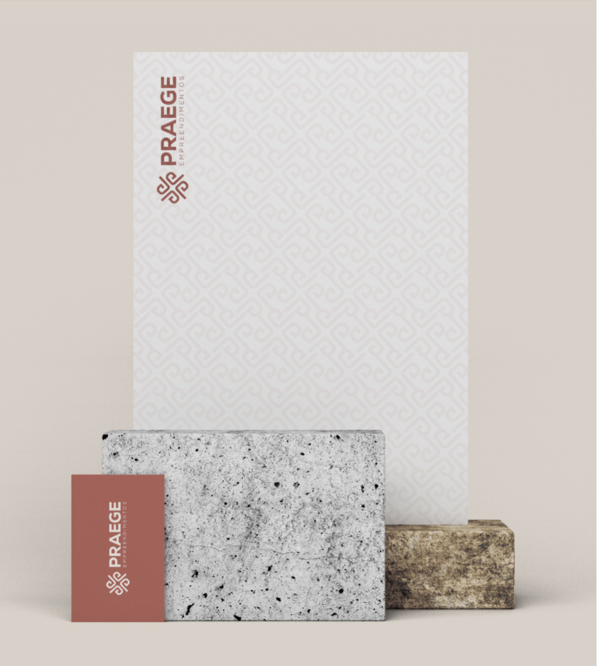 PRAEGE 4個P字母酒店logo設計vi設計