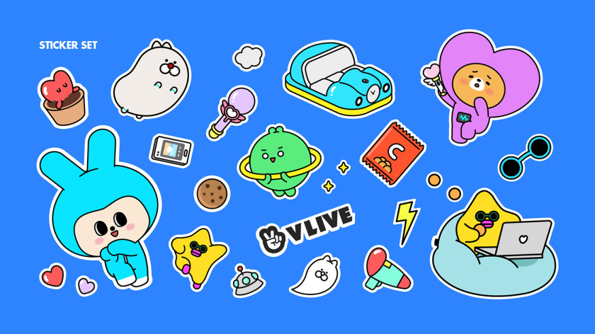 V CREW 超萌開愛風(fēng)格吉祥物設(shè)計，人物性格設(shè)定與表情包設(shè)計