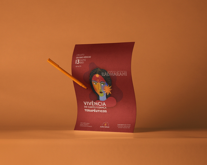 Maha-Laksmi 印度瑜伽舞蹈品牌logo設(shè)計vi設(shè)計