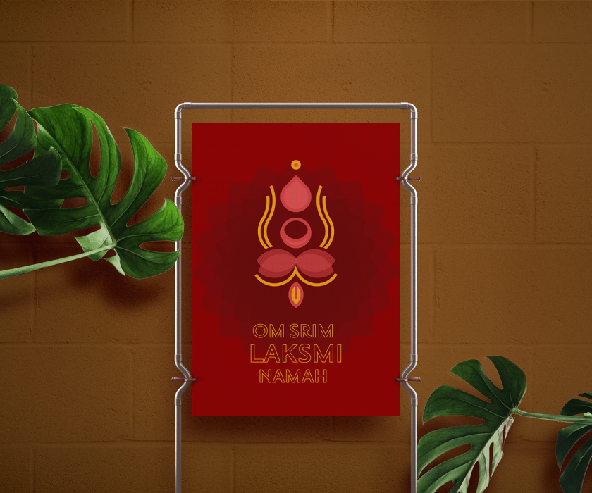 Maha-Laksmi 印度瑜伽舞蹈品牌logo設(shè)計vi設(shè)計