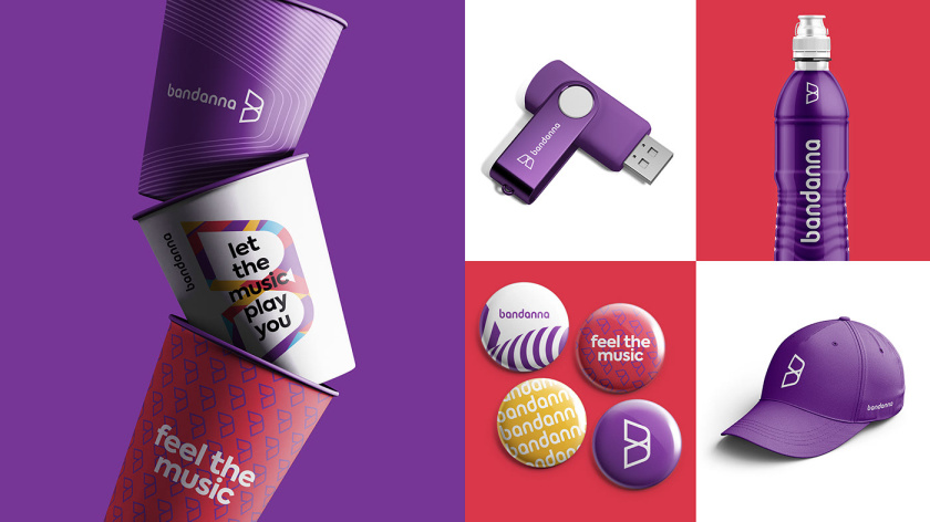 BANDANNA 音樂文化公司品牌形象設(shè)計-logo-vi設(shè)計
