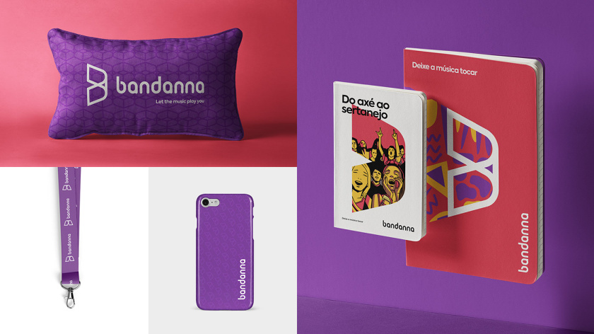 BANDANNA 音樂文化公司品牌形象設(shè)計-logo-vi設(shè)計