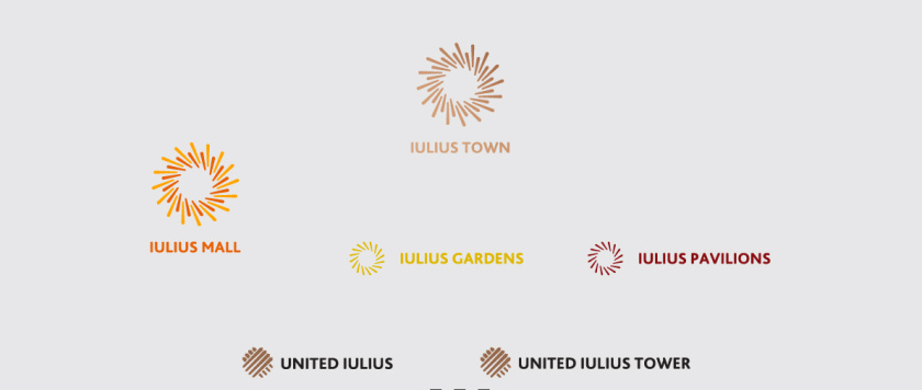 Iulius Town 商業(yè)中心品牌命名與logo設計-月桂花環(huán)