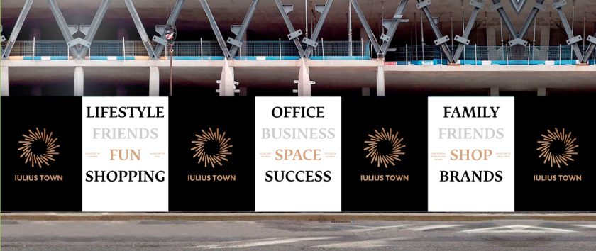 Iulius Town 商業(yè)中心品牌命名與logo設計-月桂花環(huán)