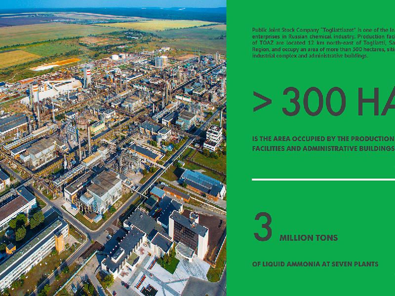 Togliattiazot 2017年企業(yè)可持續(xù)發(fā)展報告宣傳冊設(shè)計，斜杠條紋風(fēng)格