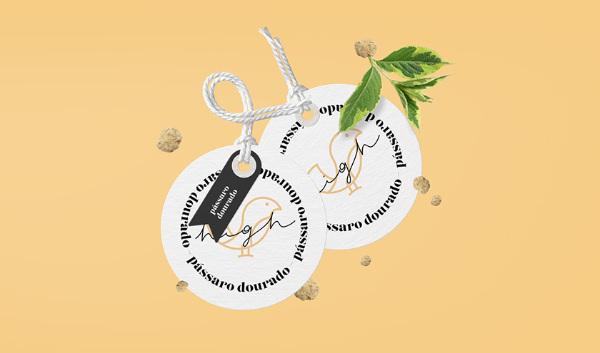 Pássaro金鳥飼料口糧包裝設(shè)計(jì)，手繪小鳥的圖案包裝