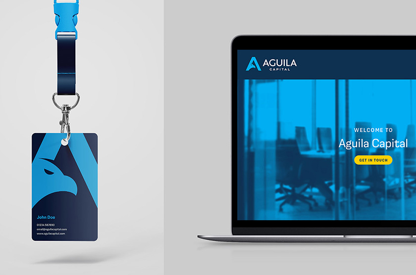 Aguila Capital 巴西對沖基金logo設(shè)計“字母A+鳥”與品牌視覺形象設(shè)計