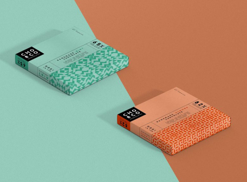 Choi＆co 巧克力包裝設(shè)計(jì)“幾何底紋圖案”