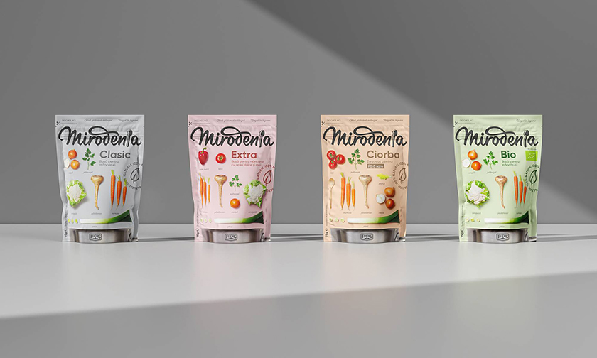 Mirodenia 歐洲市場(chǎng)調(diào)味品包裝設(shè)計(jì)——并排擺放的食材