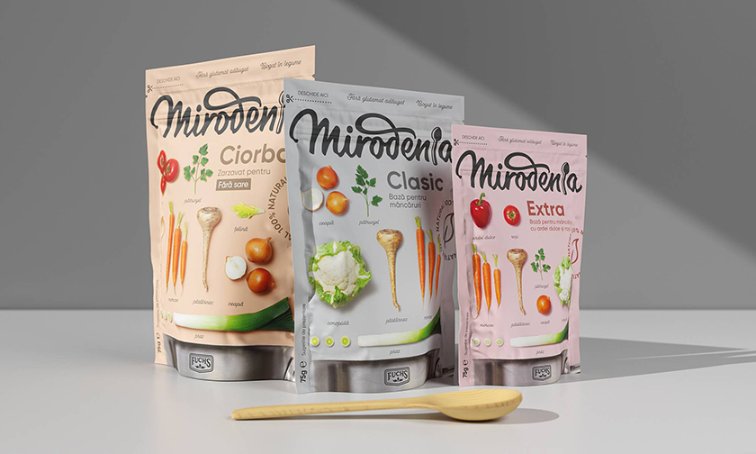 Mirodenia 歐洲市場(chǎng)調(diào)味品包裝設(shè)計(jì)——并排擺放的食材
