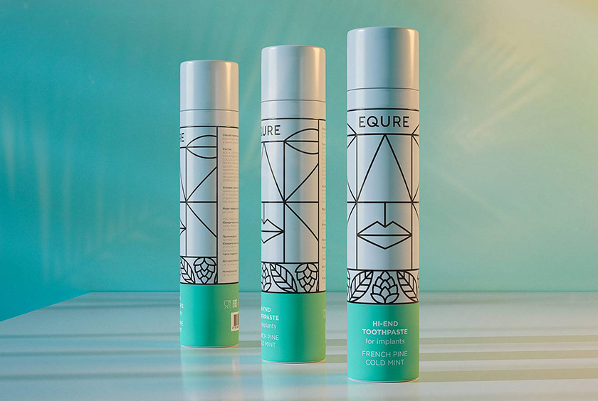 EQURE 牙膏與口腔牙齒護理產(chǎn)品品牌形象策劃與包裝設(shè)計,源于線條裝飾藝術(shù)風格 EQURE 牙膏與口腔牙齒護理產(chǎn)品品牌形象策劃與包裝設(shè)計,源于線條裝飾藝術(shù)風格
