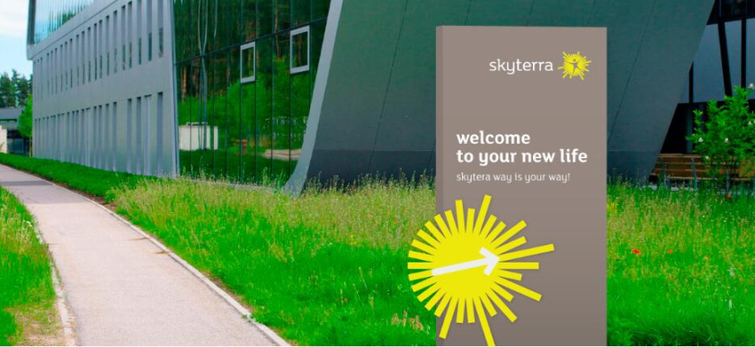 SKYTERRA健康減肥養(yǎng)生中心品牌形象重塑-logo設(shè)計vi設(shè)計，活力射線+人體元素