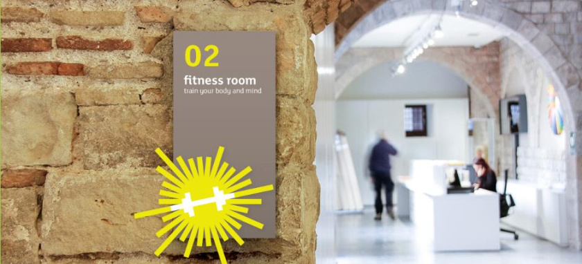 SKYTERRA健康減肥養(yǎng)生中心品牌形象重塑-logo設(shè)計vi設(shè)計，活力射線+人體元素