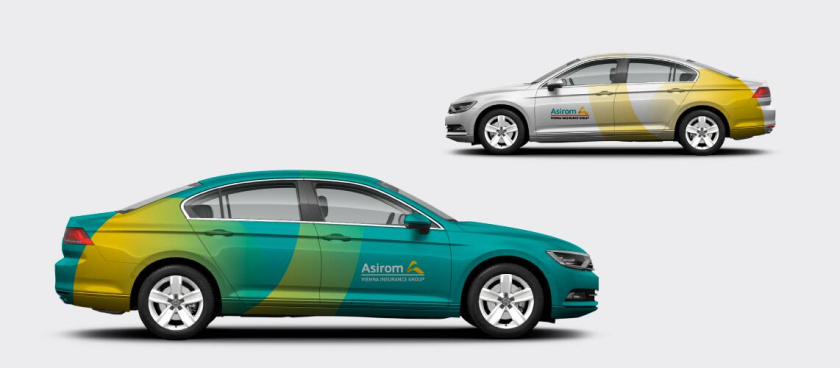 阿西羅姆保險(xiǎn)公司品牌重塑定位與logo形象vi設(shè)計(jì)，源自雕塑的字母a元素