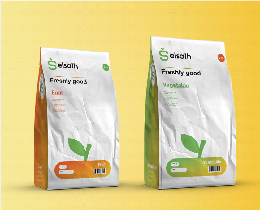 Elsalh 新鮮蔬菜水果配送公司品牌形象設(shè)計(jì)-logo,vi與產(chǎn)品包裝設(shè)計(jì)