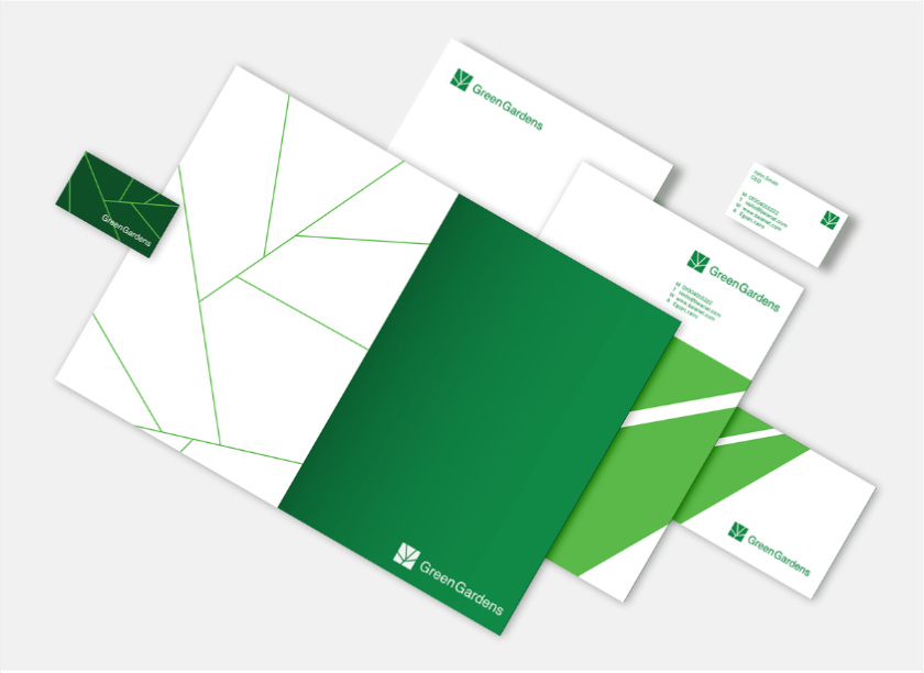 GreenGardens 綠色園林品牌形象設(shè)計(jì)-logo/vi