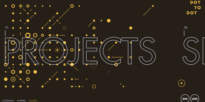 幽靈字母-點到點網(wǎng)站主頁設計