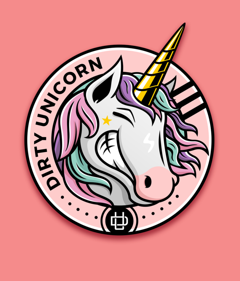 骯臟的獨(dú)角獸標(biāo)志設(shè)計(jì)