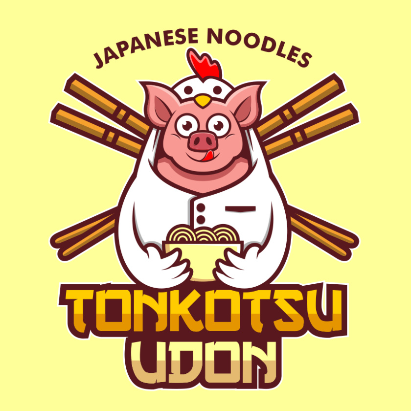 Tonkotsu烏冬面動物標(biāo)志設(shè)計(jì)