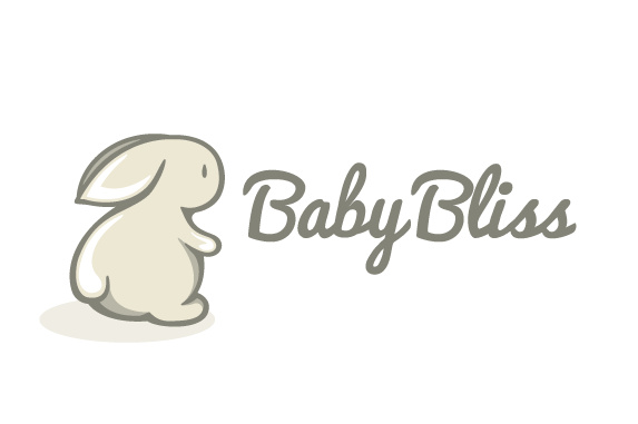 BabyBliss兔子徽標(biāo)標(biāo)志設(shè)計(jì)