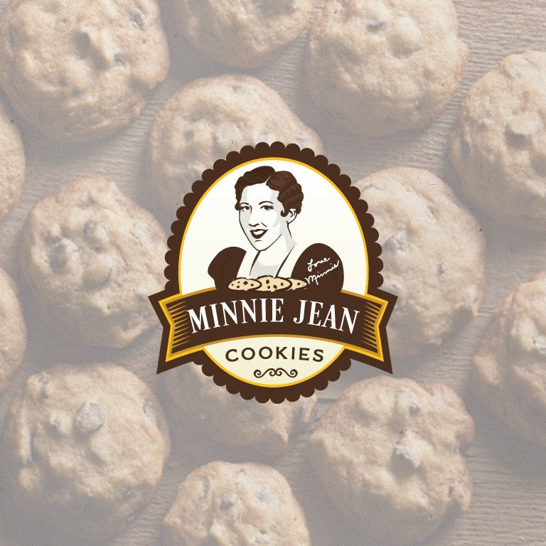 Minnie Jean Cookies標(biāo)志logo設(shè)計(jì)