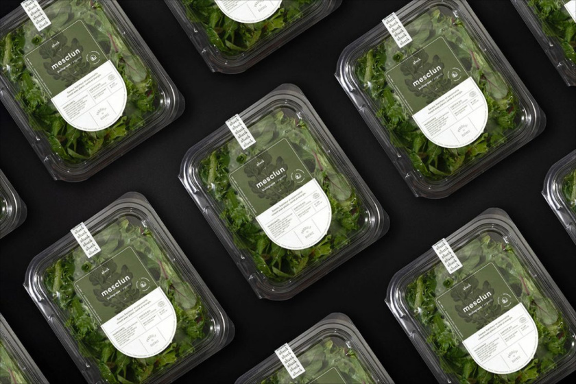 Ferme OElistik蔬菜沙拉包裝設(shè)計