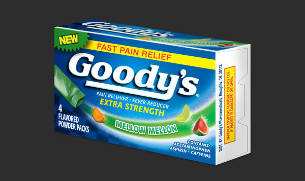 Goody的止痛藥包裝設(shè)計
