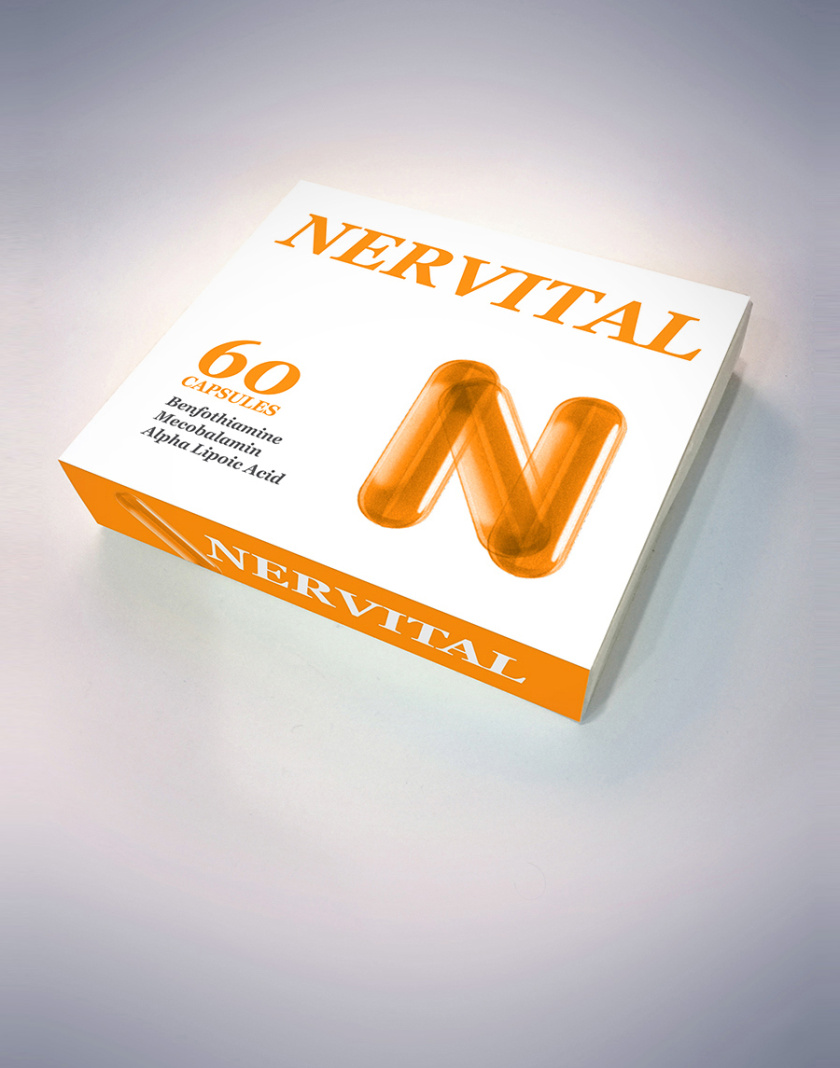 Nervital藥品包裝設(shè)計，值得借鑒的品牌符號設(shè)計