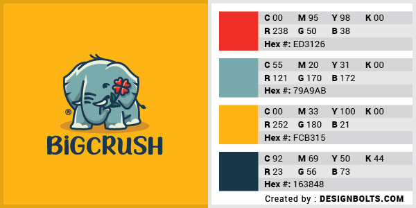 最佳4色組合標(biāo)志設(shè)計(jì)-紅色，藍(lán)色和橙色組合