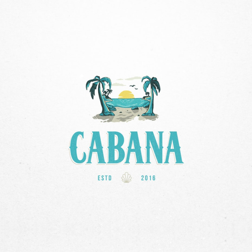 精品私人定制酒店標志logo設計-為豪華海灘度假村設計的文字方法